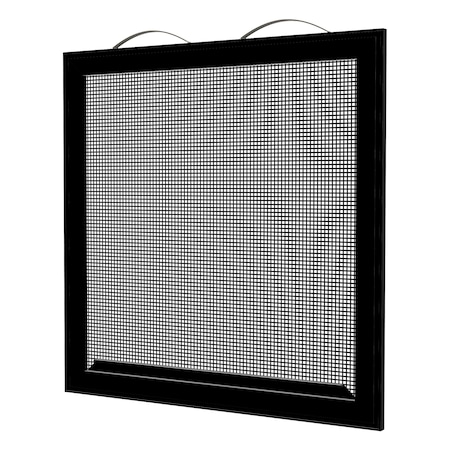 24 in W x 55 in H Single-Hung Window Screen, SH2, Aluminum Mesh, Black -  RITESCREEN, SH2-L48-MSAL-L00-H55-W24